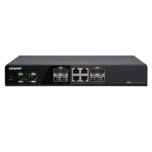 Коммутатор неуправляемый 10 Гбит/с с 8 портами SFP+, из которых 4 совмещены с RJ-45, пропускная способность до 160 Гбит/с, поддержка JumboFrame
