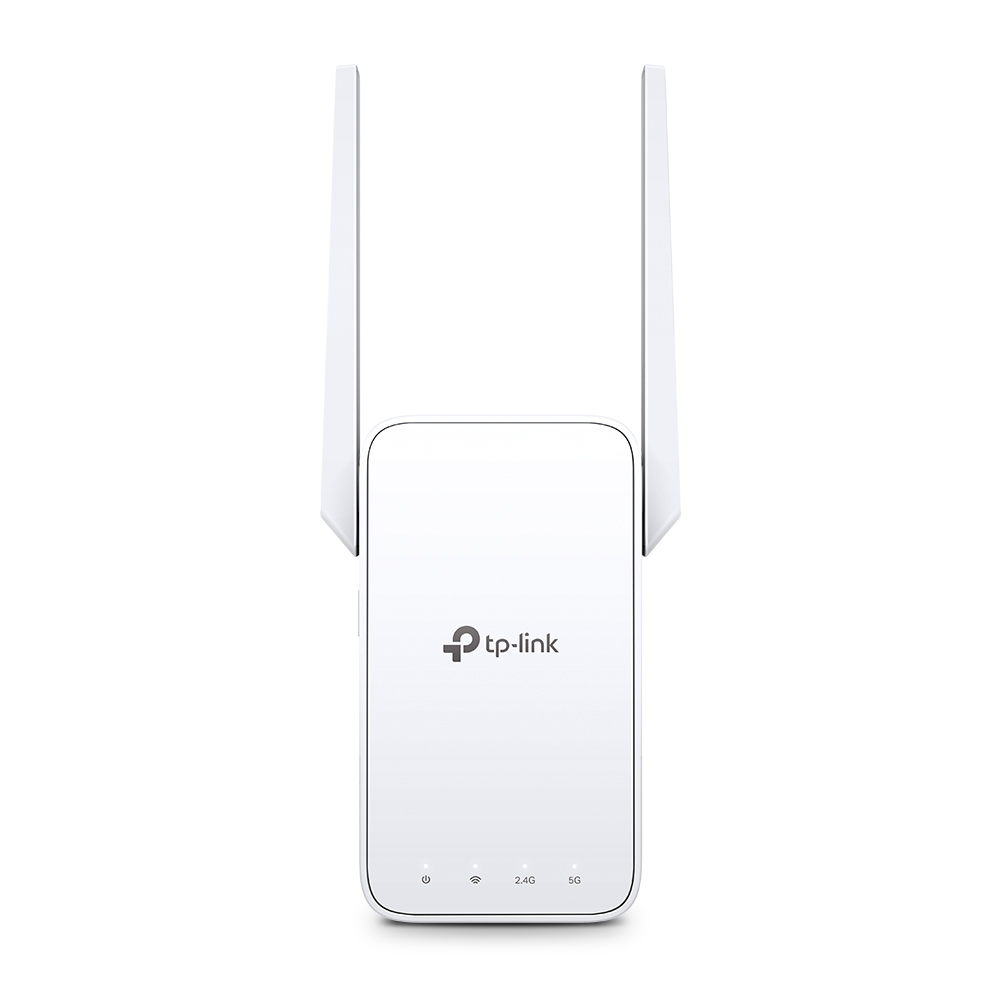 AC1200 Усилитель Wi-Fi сигнала
СКОРОСТЬ: до 300 Мбит/с на 2,4 ГГц + до 867 Мбит/с на 5 ГГц
ХАРАКТЕРИСТИКИ: 2 внешние антенны, 1 порт 10/100 Мбит/с, подключение к настенной розетке
ОСОБЕННОСТИ: приложение Tether, WPS, умный индикатор сигнала, контроль дост