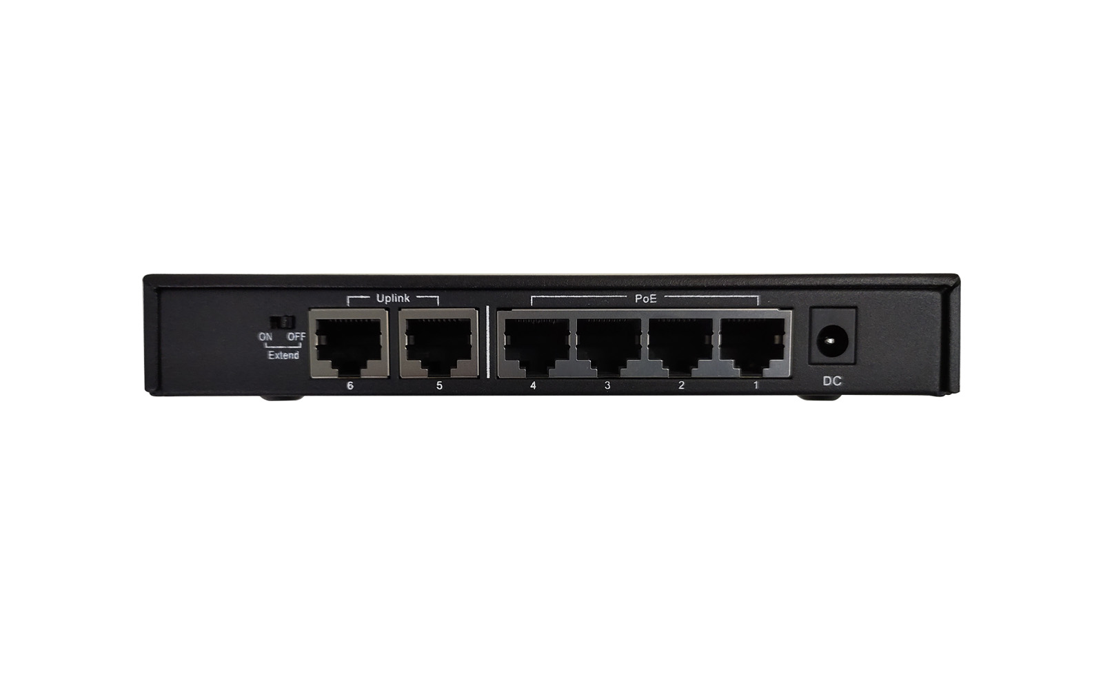 Коммутатор неуправляемый PoE, 6x100Base-TX (4x100Base-TX PoE), PoE Budget 60W, Long-range PoE up to 250m, metal case
