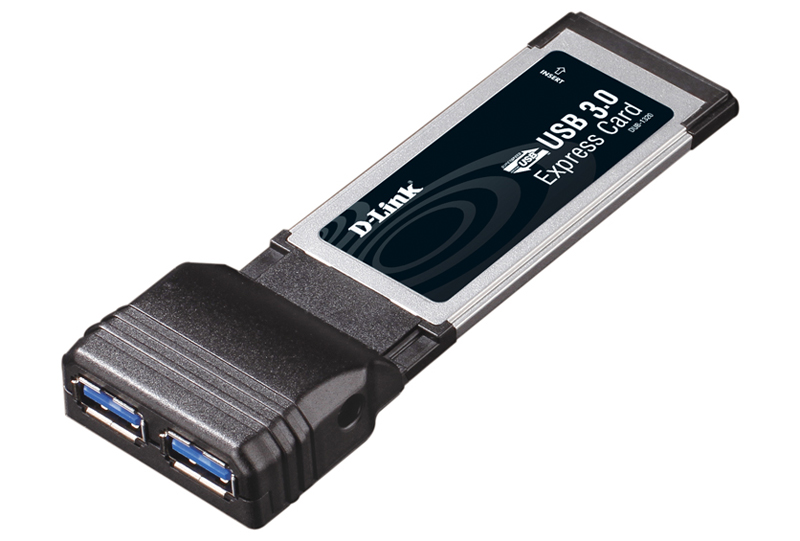 2-портовый USB 3,0 адаптер для шины ExpressCard