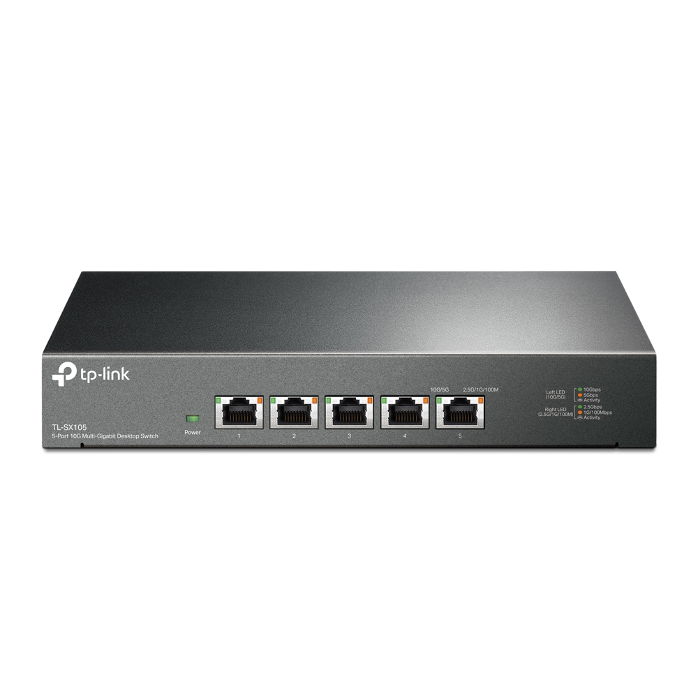 5-портовый коммутатор 10 Гбит/с
ПОРТЫ: 5 портов RJ45 10 Гбит/с
ХАРАКТЕРИСТИКИ: стальной настольный корпус
ОСОБЕННОСТИ: Plug and Play