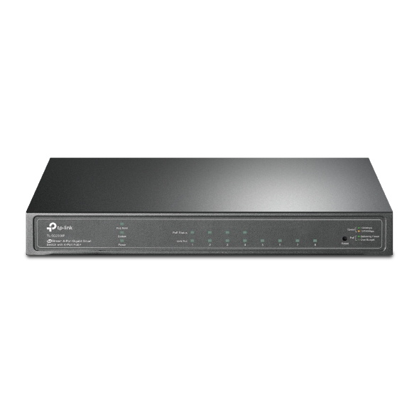 JetStream™ 8‑портовый гигабитный Smart коммутатор с 4 портами PoE+
ПОРТЫ: 4 гигабитных порта PoE+
ХАРАКТЕРИСТИКИ: 802.3at/af, бюджет PoE: 62 Вт, стальной настольный корпус
ОСОБЕННОСТИ: интеграция с контроллером Omada SDN, 802.1Q VLAN, STP/RSTP/MSTP, IGMP