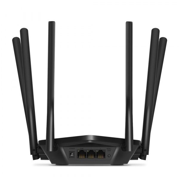 AC1900 Двухдиапазонный гигабитный Wi-Fi роутер
СКОРОСТЬ: до 600 Мбит/с на 2,4 ГГц + до 1300 Мбит/с на 5 ГГц
ХАРАКТЕРИСТИКИ: 6 фиксированных внешних антенн, 2 гигабитных порта LAN, 1 гигабитный порт WAN
ОСОБЕННОСТИ: режимы: роутер/точка доступа, кнопка WPS