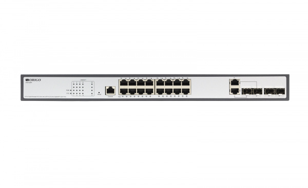 Управляемый L2 PoE-коммутатор 16x1000Base-T PoE, 2x1000Base-X SFP, 2xCombo 1000Base-T/SFP, PoE-бюджет 250W