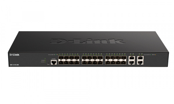 Коммутатор настраиваемый L2+ с 24 портами 10GBase-X SFP+ и 4 портами 10GBase-T