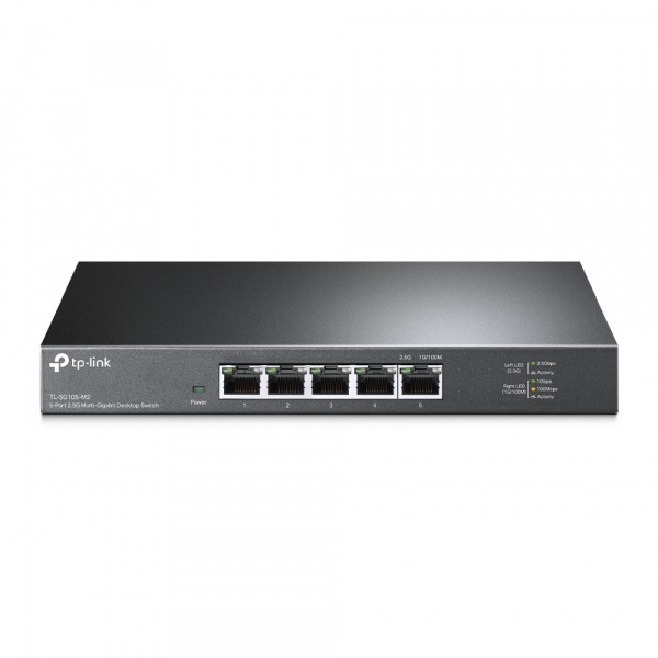 5-портовый настольный коммутатор 2,5 Гбит/с
ПОРТЫ: 5 портов RJ45 2,5 Гбит/с
ХАРАКТЕРИСТИКИ: стальной настольный корпус
ОСОБЕННОСТИ: Plug and Play