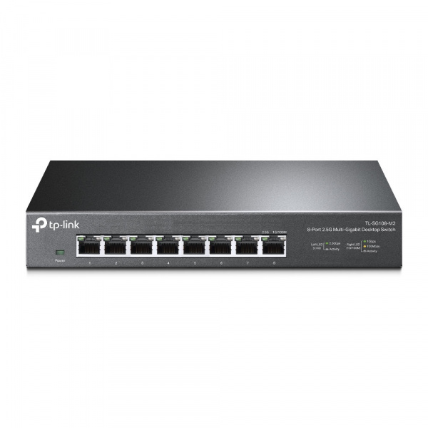 8-портовый настольный коммутатор 2,5 Гбит/с
ПОРТЫ: 8 портов RJ45 2,5 Гбит/с
ХАРАКТЕРИСТИКИ: стальной настольный корпус
ОСОБЕННОСТИ: Plug and Play