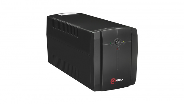ИБП QTECH Line-interactive 1500ВА/900Вт, серия Terra LIS, 3 розетки Schuko, USB, LED, 2х9Ач
