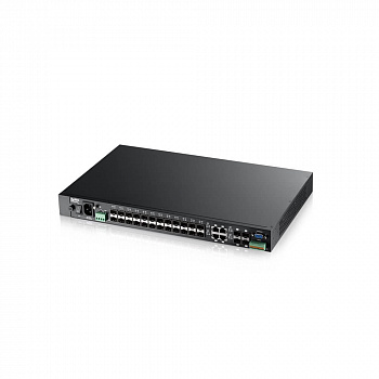 Коммутатор L2 Zyxel MGS3520-28F, rack 19", 24xSFP, 4xCombo (SFP/RJ-45), DC 48В