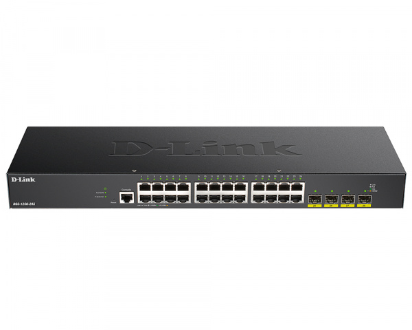 Настраиваемый коммутатор 2уровня c 24портами 10/100/1000Base-T и 4портами 10GBase-X SFP+
