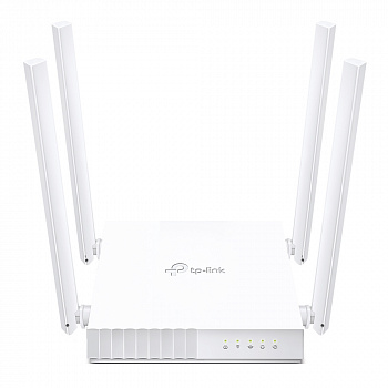 AC750 Двухдиапазонный Wi-Fi роутер
СКОРОСТЬ: до 300 Мбит/с на 2,4 ГГц + до 433 Мбит/с на 5 ГГц
ХАРАКТЕРИСТИКИ: 2 фиксированные внешние антенны, 2 порта LAN 10/100 Мбит/с, 1 порт WAN 10/100 Мбит/с
ОСОБЕННОСТИ: рабочие режимы: роутер/точка доступа, кнопка W